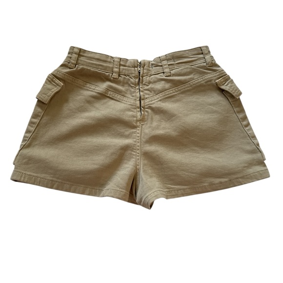 We The Free Cargo Utility Shorts Khaki Size 25 High Rise Military Style - Picture 7 of 11